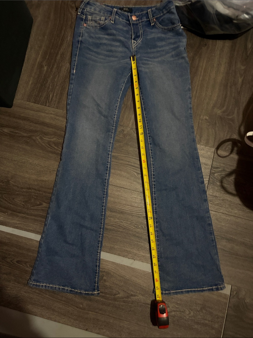 True Religion Light Blue Flared Jeans - Picture 15 of 16